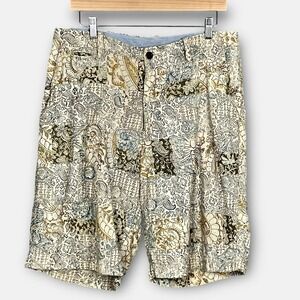 J.Crew Mens Retro All Over Patchwork Print Shorts Size 33 Earthy‎ Beach Preppy